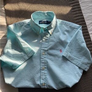 Ralph Lauren Aqua Striped Shirt